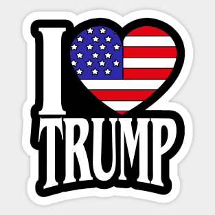 I Love Trump USA Election 2020 Alcohol Drink Fun Gift Sticker